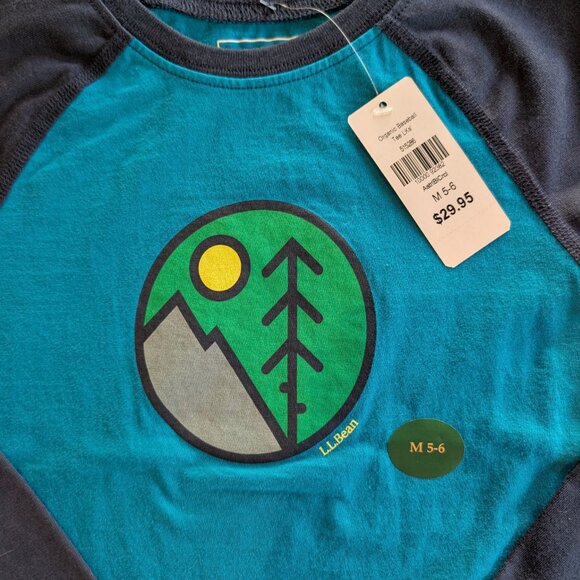 NWT L.L. Bean Boy's Long Sleeve T-shirt 5T 💙 - Picture 2 of 5